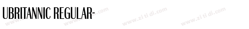 UBritannic Regular字体转换